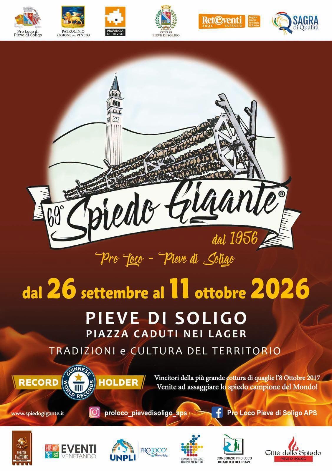 Spiedo gigante Pieve di Soligo 2026