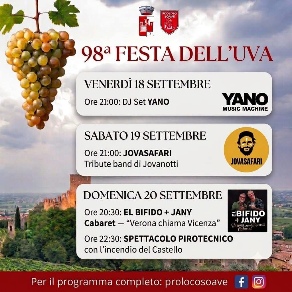 Festa dell'Uva 2026 - Soave | LoveItalia.Fun