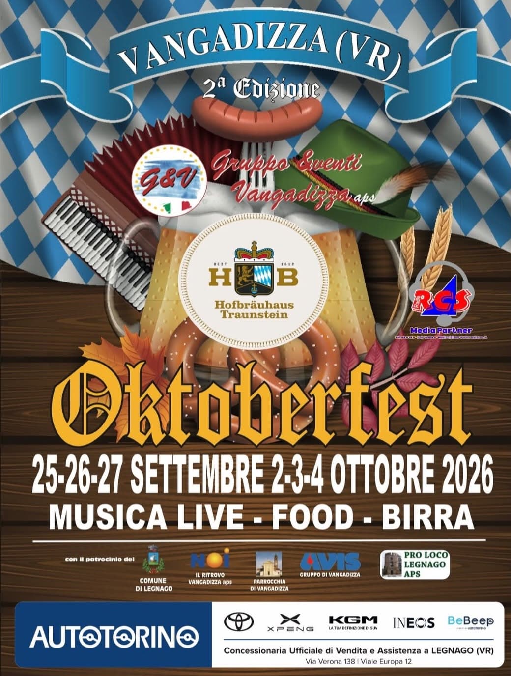 Oktoberfest 2026 - Vangadizza di Legnago