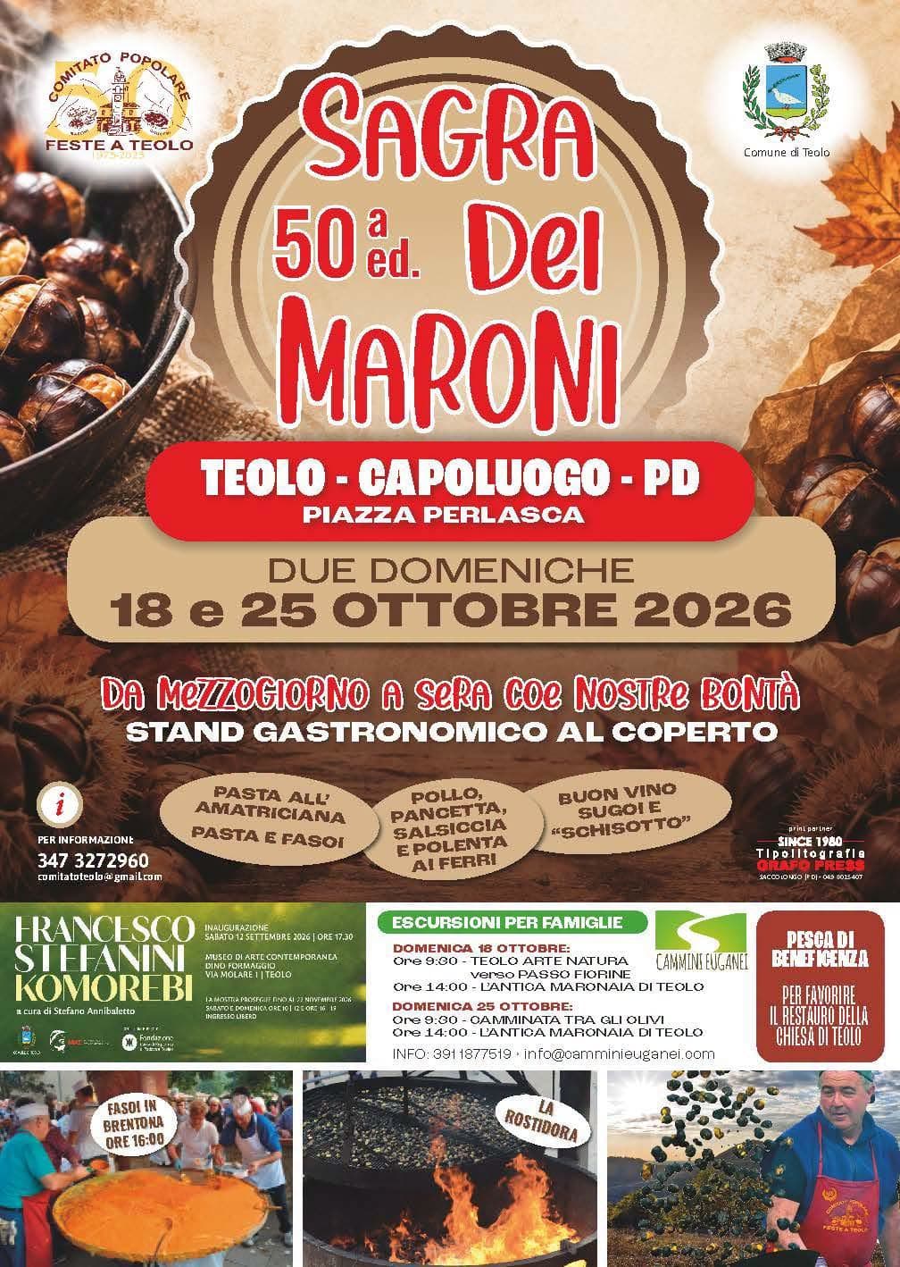 Sagra dei Maroni 2026 Teolo