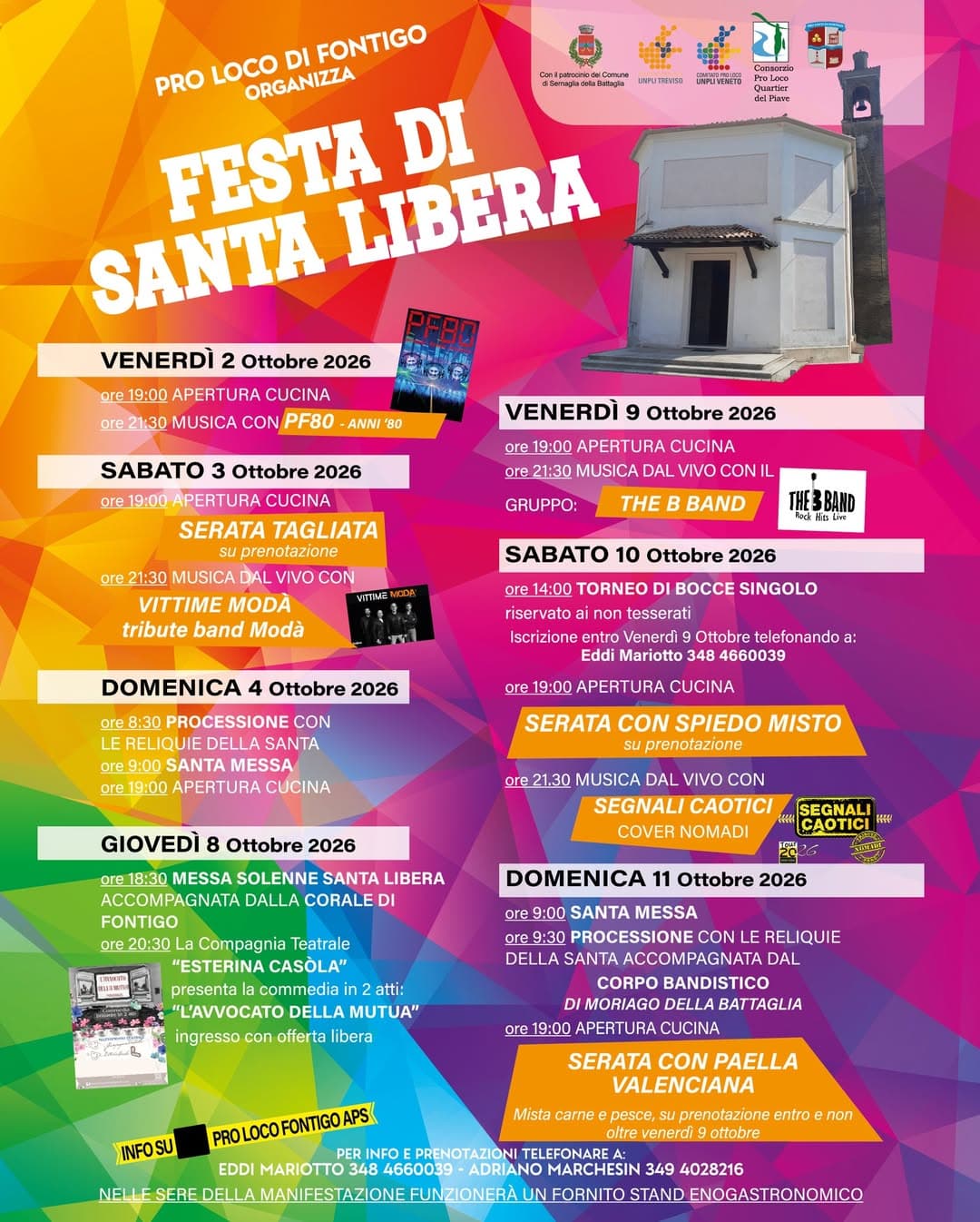 Festa di Santa Libera 2026 Fontigo (TV)