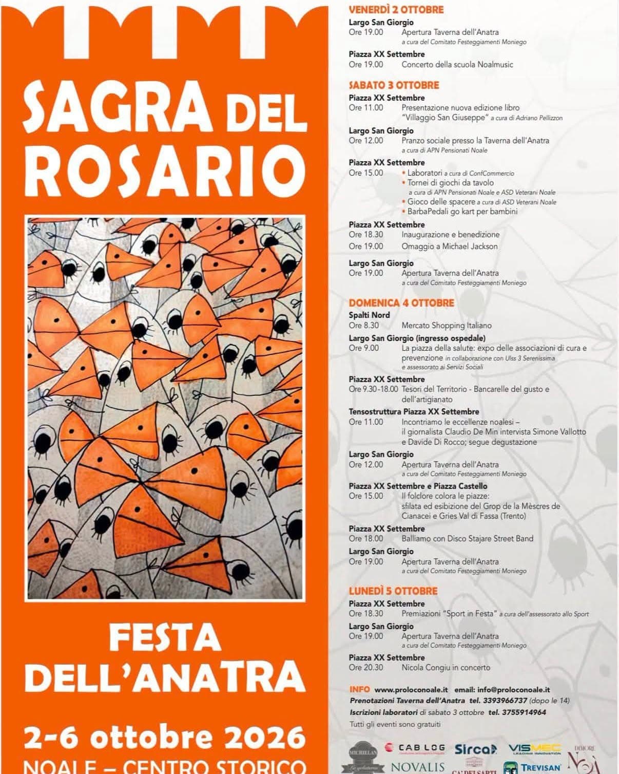 Festa dell'Anatra e Sagra del Rosario 2026 - Noale