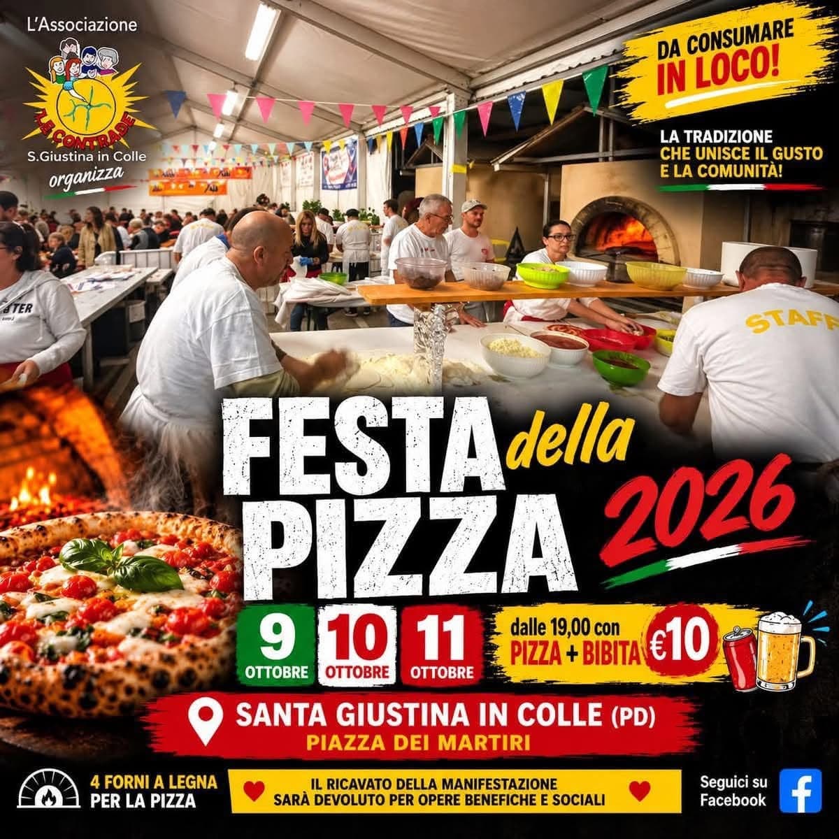 Festa della Pizza 2026 Santa Giustina in Colle