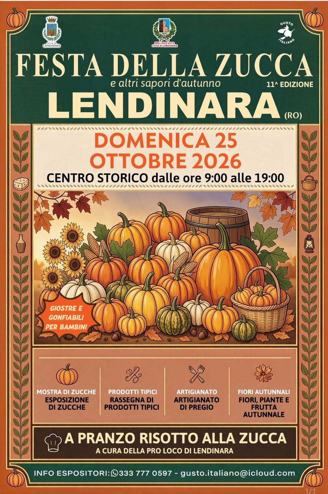 Festa della Zucca 2026 Lendinara