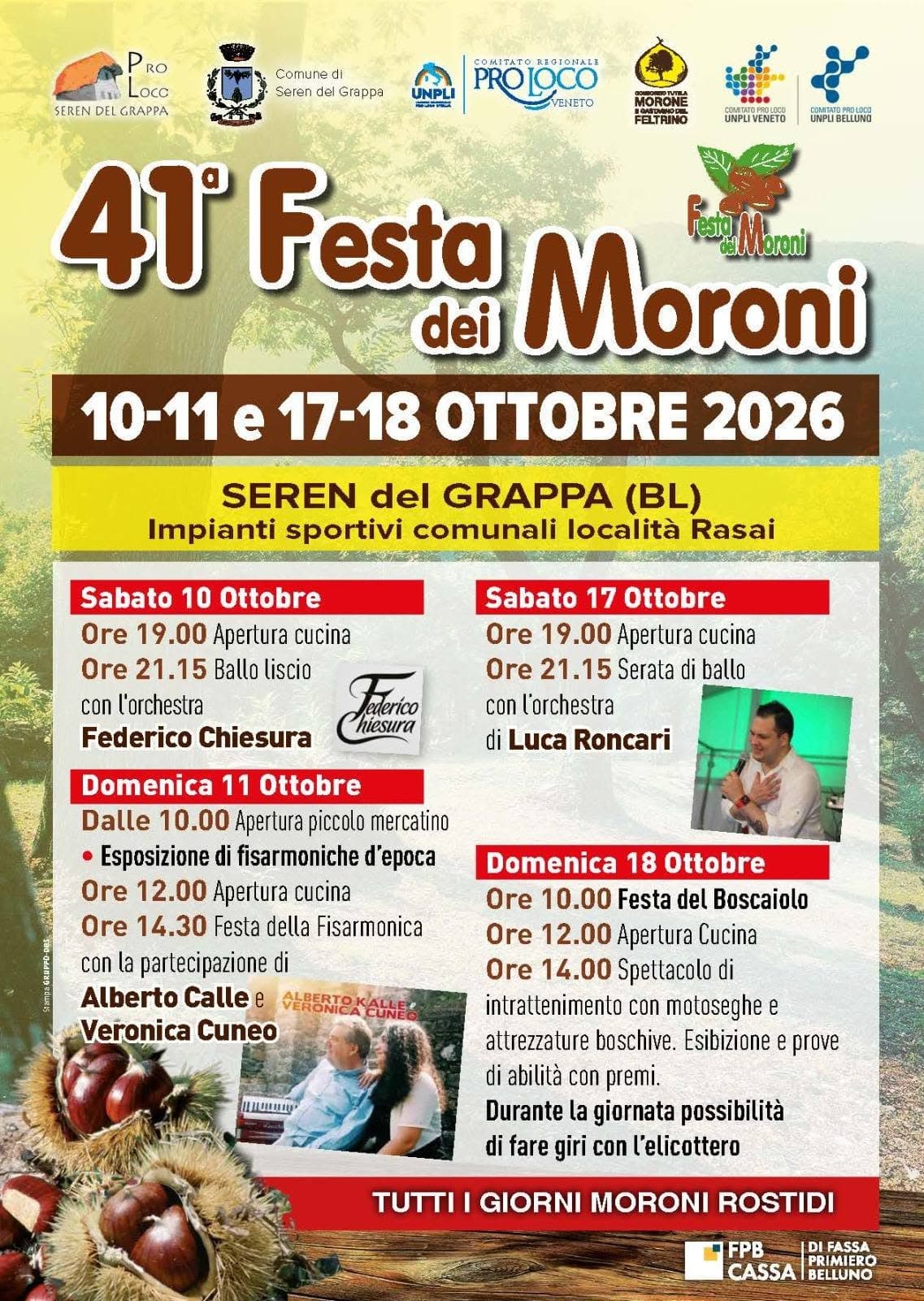 Festa dei Moroni 2026 Seren del Grappa