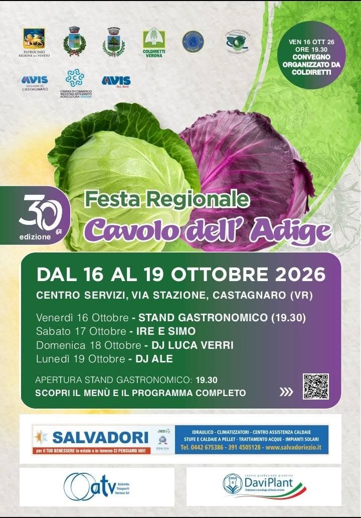 Festa del Cavolo dell'Adige 2026 Castagnaro 