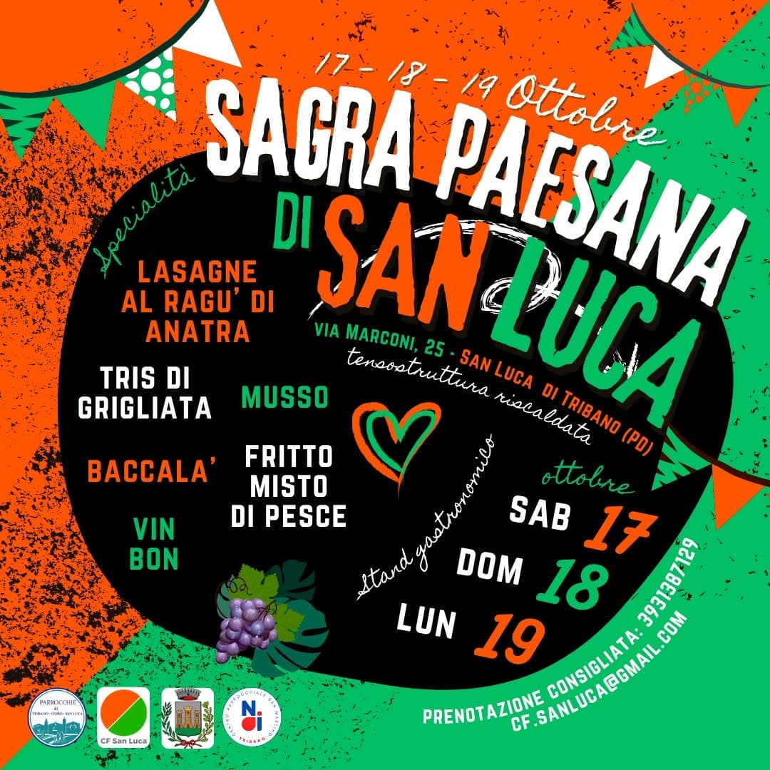 Sagra Paesana 2026 San Luca di Tribano