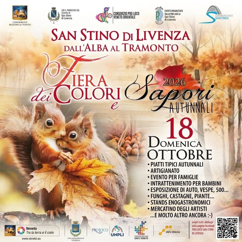 Fiera dei Colori e dei Sapori Autunnali 2026 San Stino di Livenza