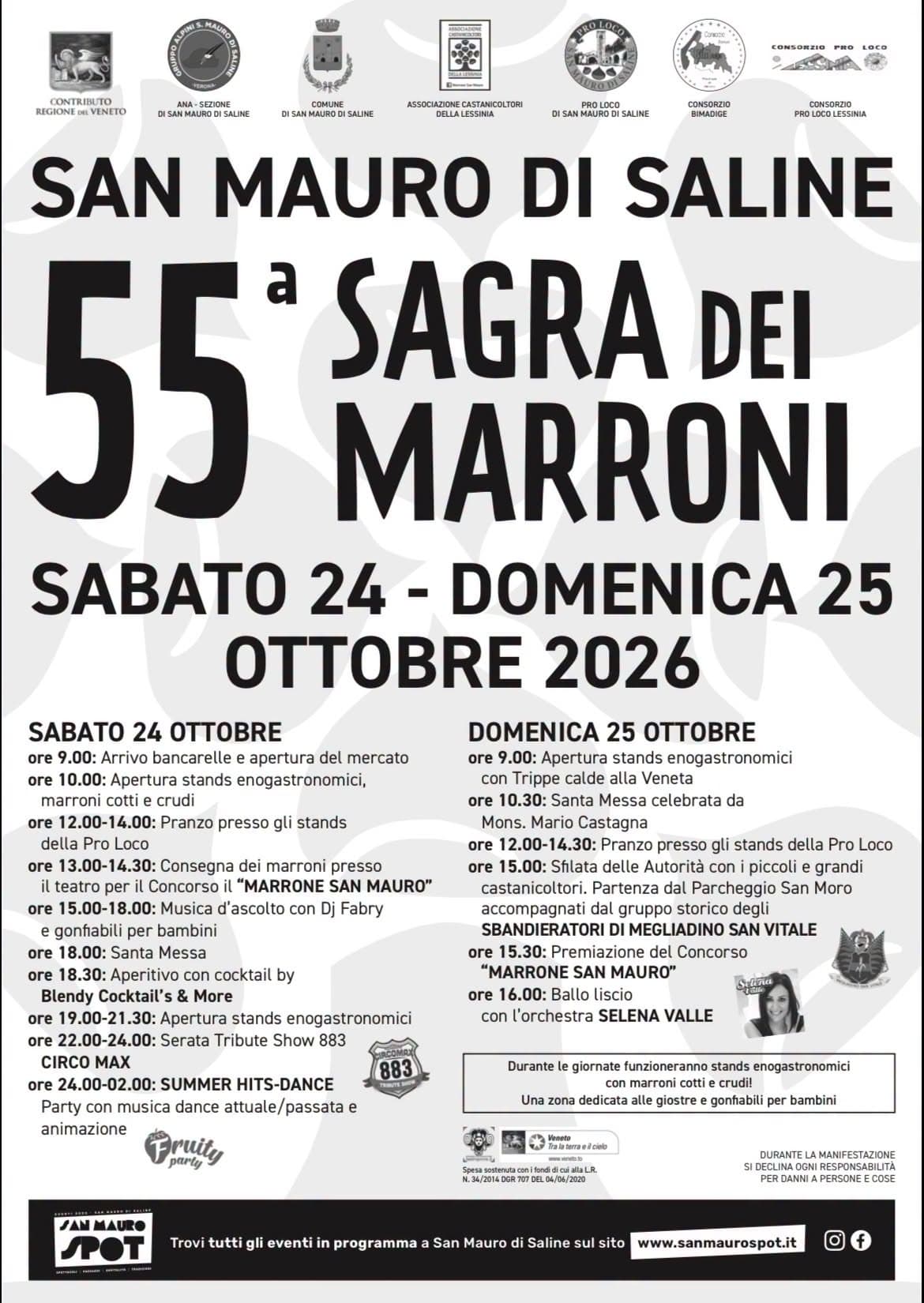 Sagra dei Marroni 2026 San Mauro di Saline