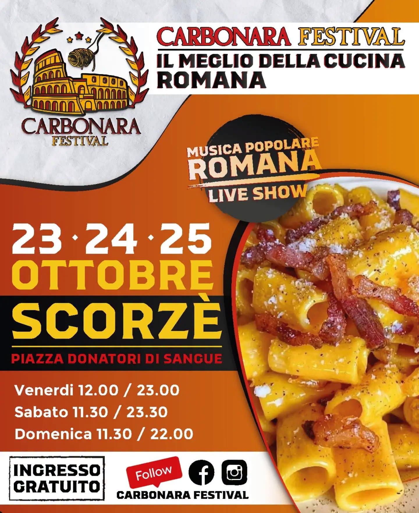 Carbonara Festival 2026 Scorzè