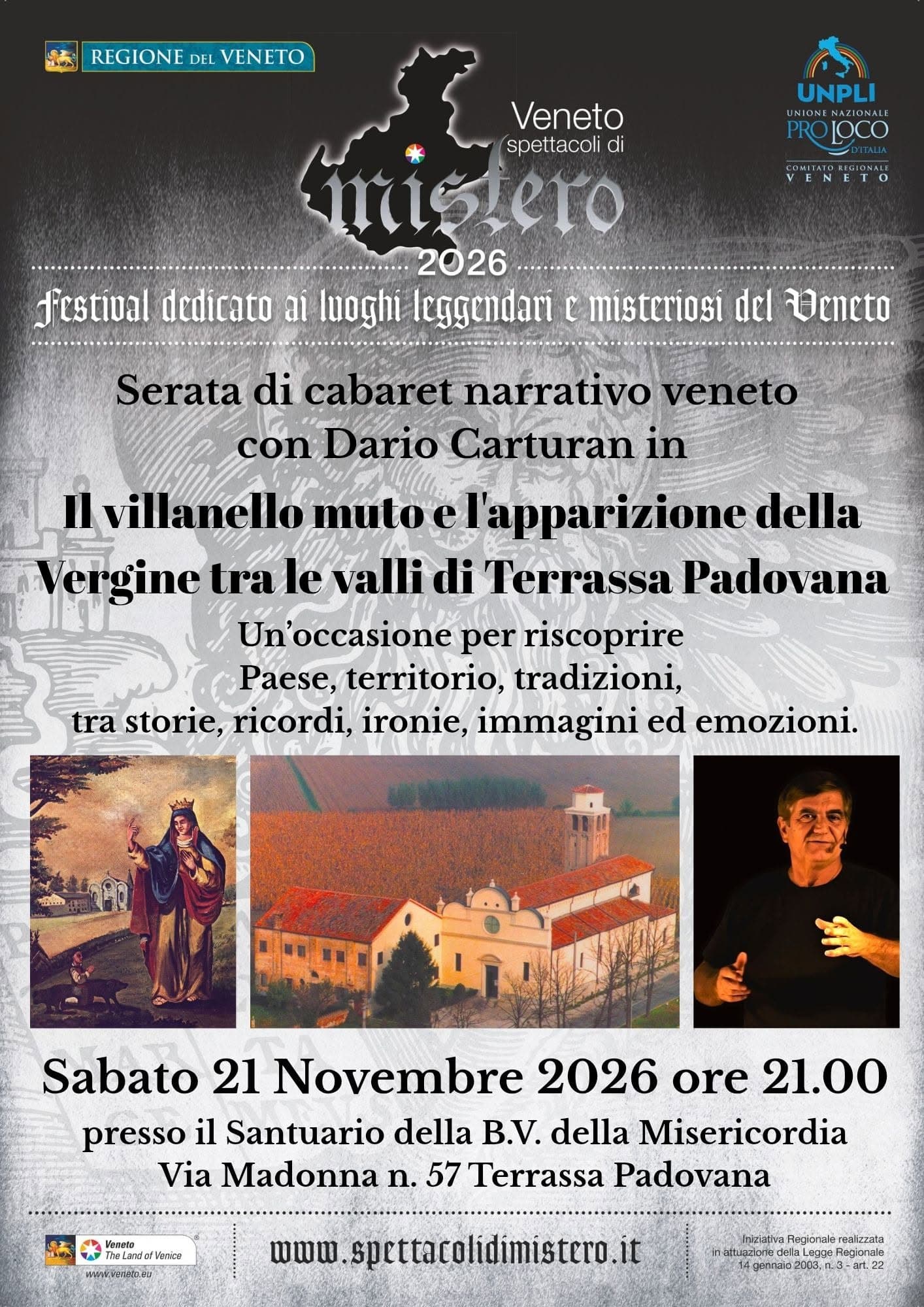 Veneto Spettacoli di Mistero 2026 Terrassa Padovana