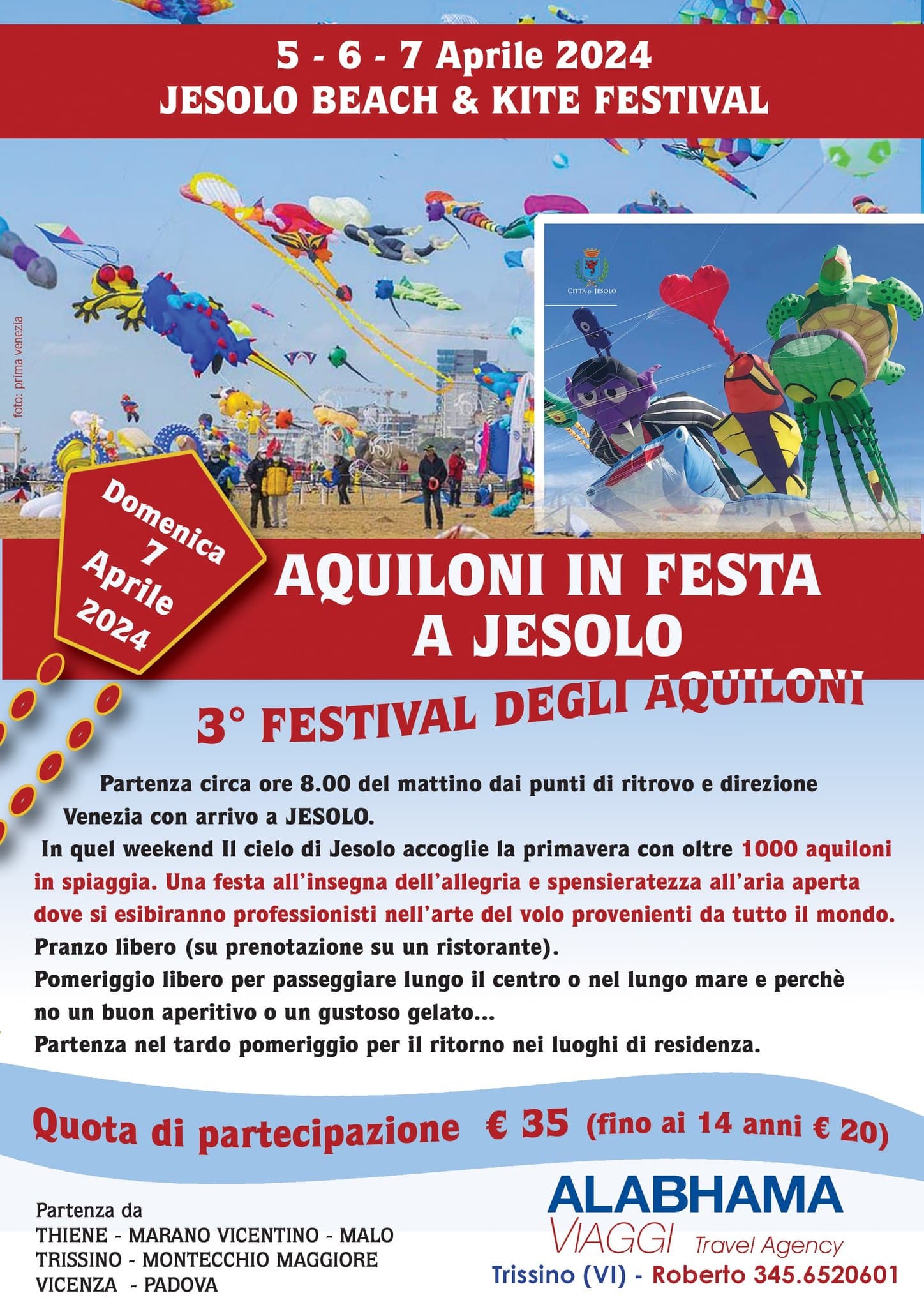 Locandina 3° Festival Internazionale degli aquiloni 2024