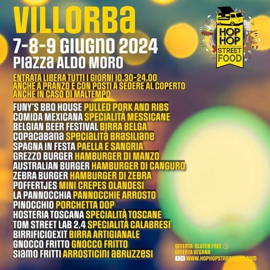 hop hop street food villorba dal 7 al 9 giugno 2024 - Piazza Aldo Moro