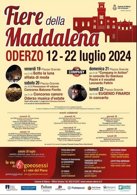 12-22 luglio fiera della Maddalena Oderzo 2024