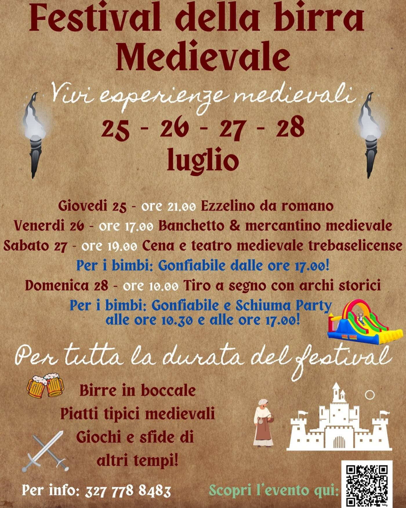 Locandina Festival delle birre medioevali 2024 Trebaseleghe (PD)