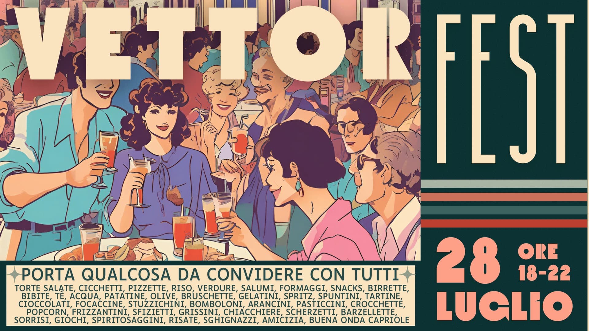 28 luglio 2024 aperitivo centro vettor pisani lido di venezia