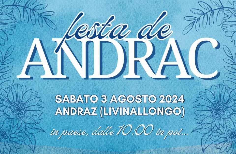 Festa de Andraz 3 agosto 2024 a Livinallongo di Col di Lana (BL)