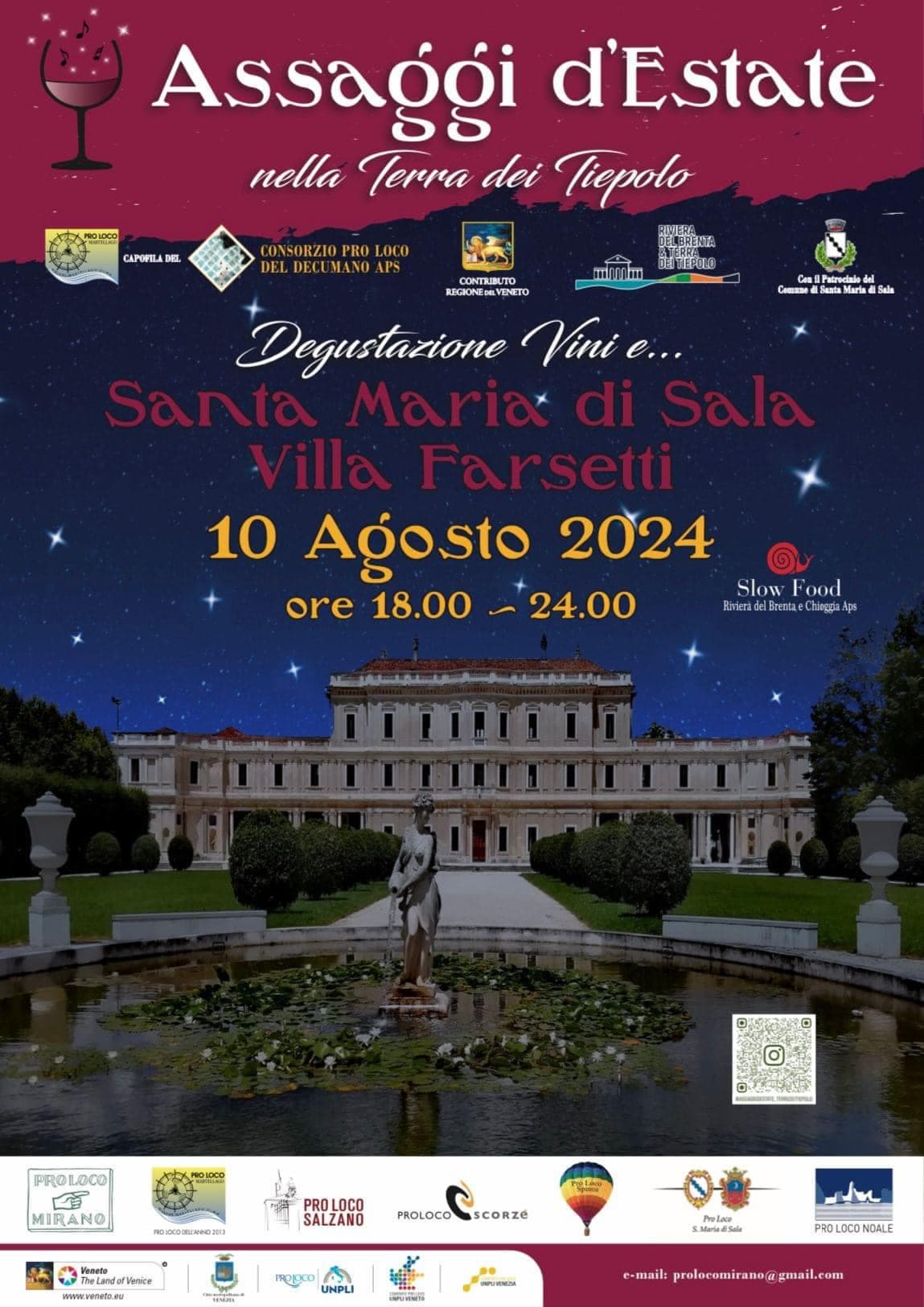 Assaggi d'Estate in Villa Farsetti - Santa Maria di Sala (VE) - 10 agosto 2024