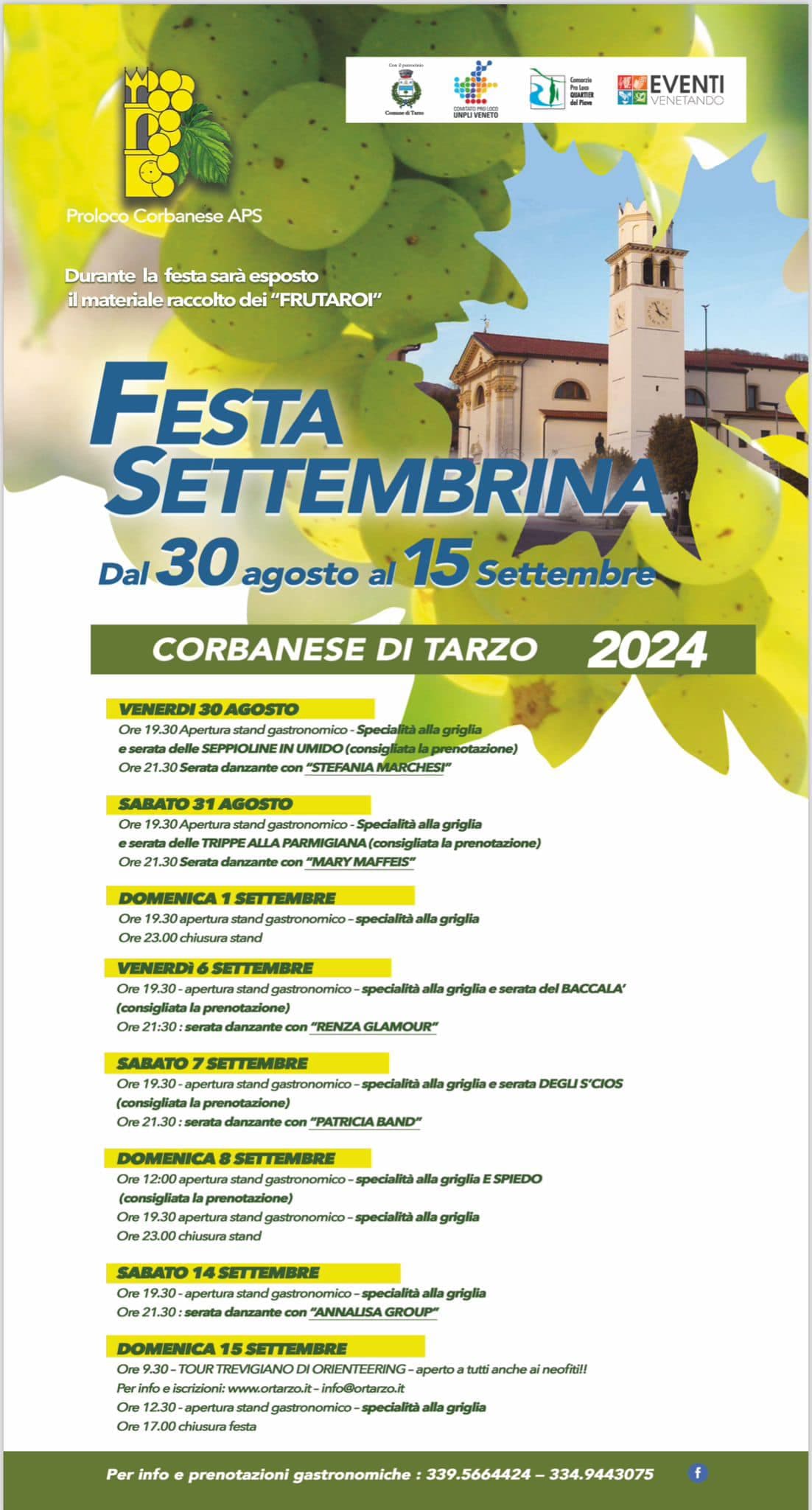 festa settembrina corbanese di tarzo tv
