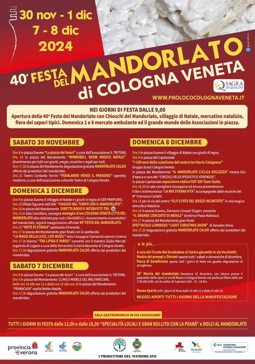 Festa del Mandorlato Cologna Veneto 2024