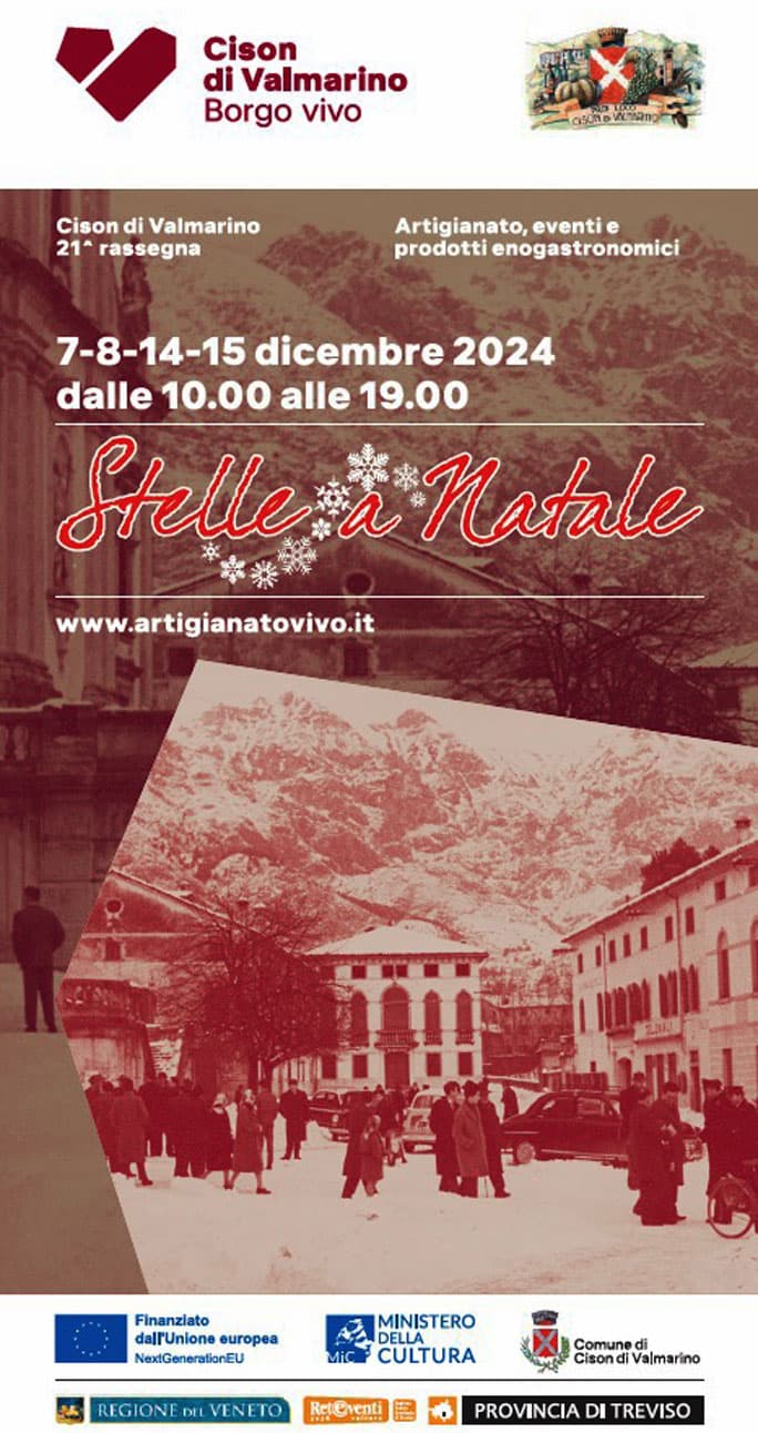 cison di valmarino mercatini di natale stelle a natale 2024