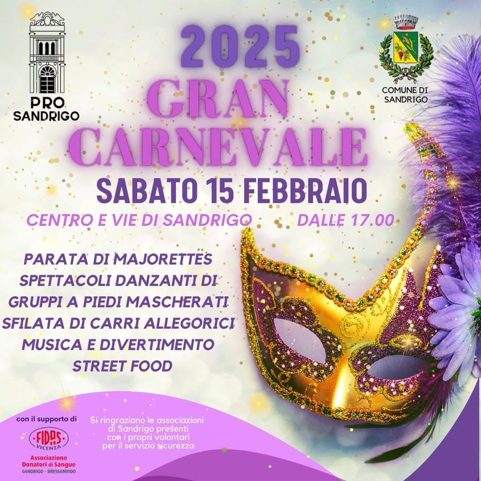 carnevale sandrigo 2025