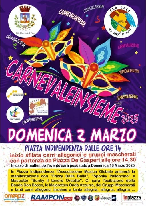 carnevale san dona 2025