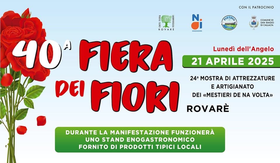 fiera fiori rovarè 2025