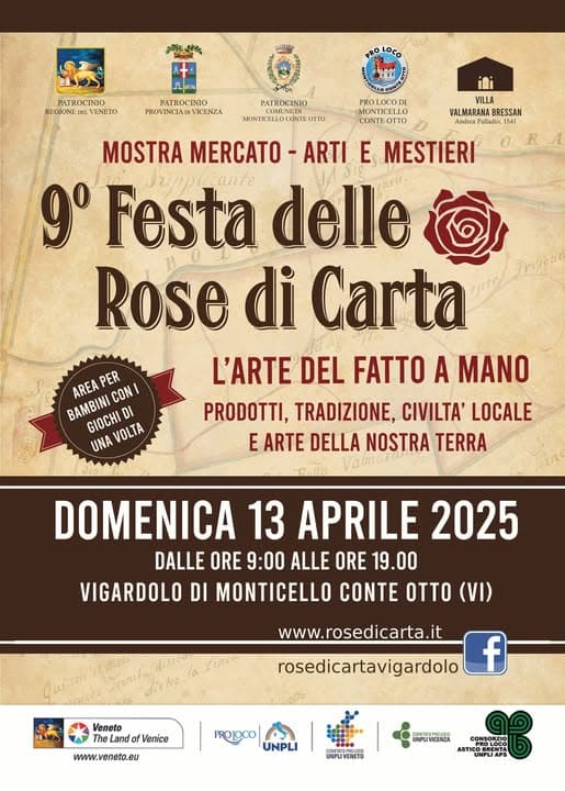 festa rose carta 2025