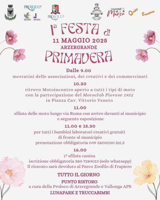 festa primavera 2025 arzegrande
