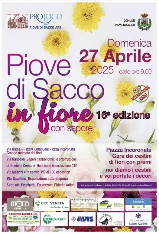 piove di sacco in fiore 2025