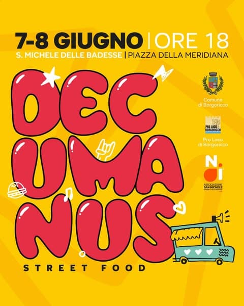 decumanus street food borgoricco 2025