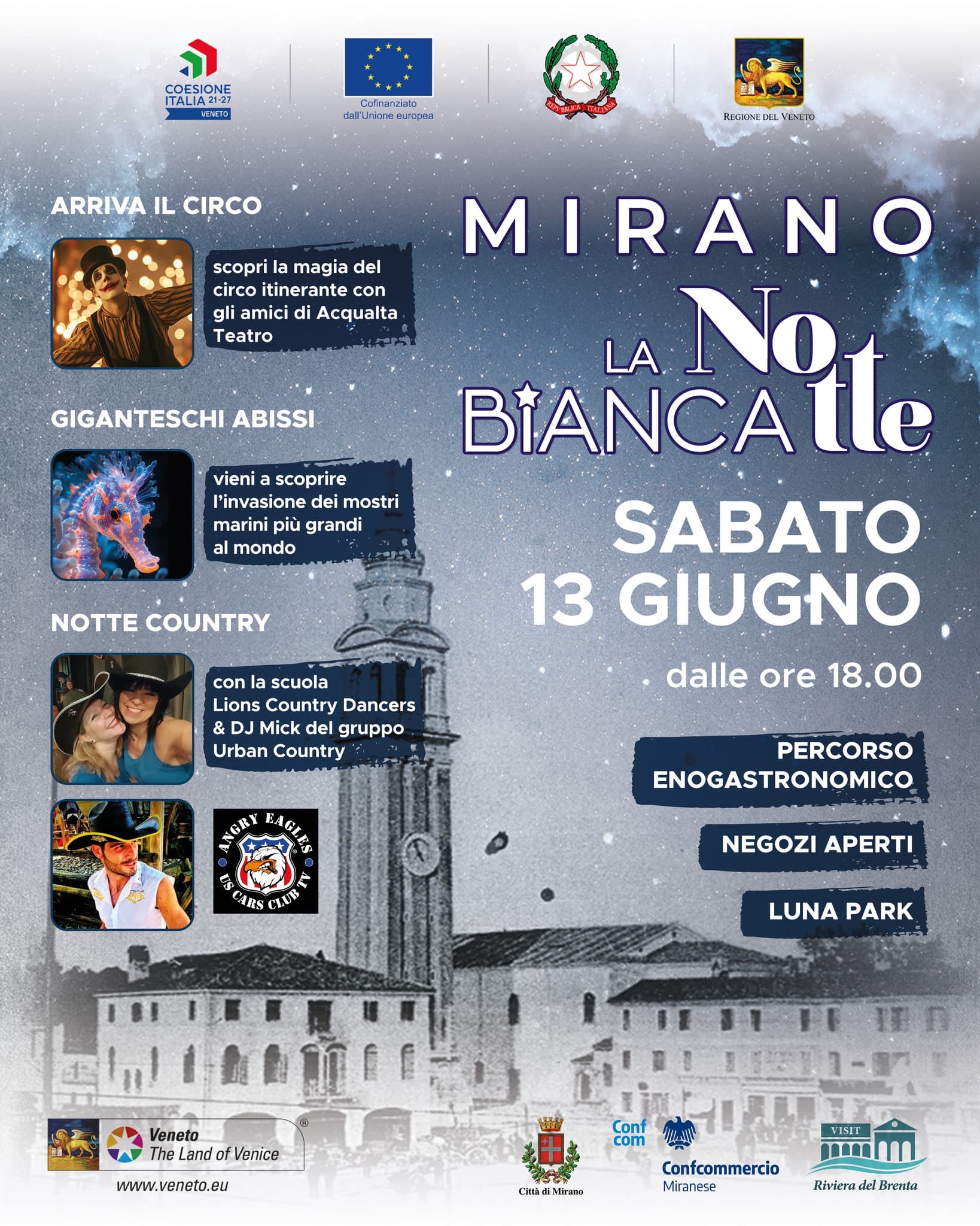 notte bianca mirano 2026