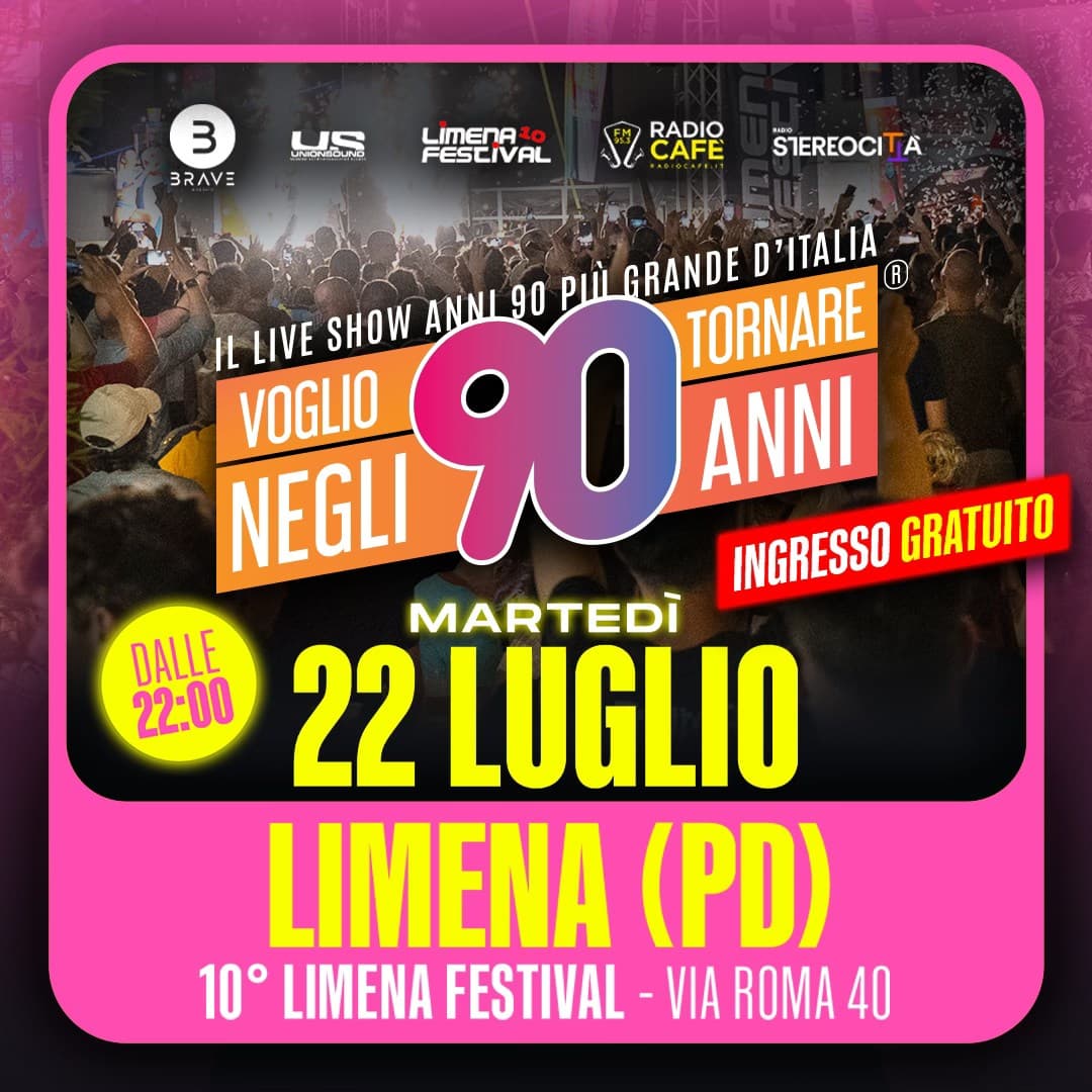 anni 90 limena 2025