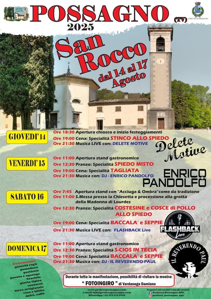 sagra san rocco possagno 2025