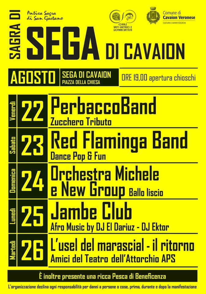 sagra sega cavaion 2025