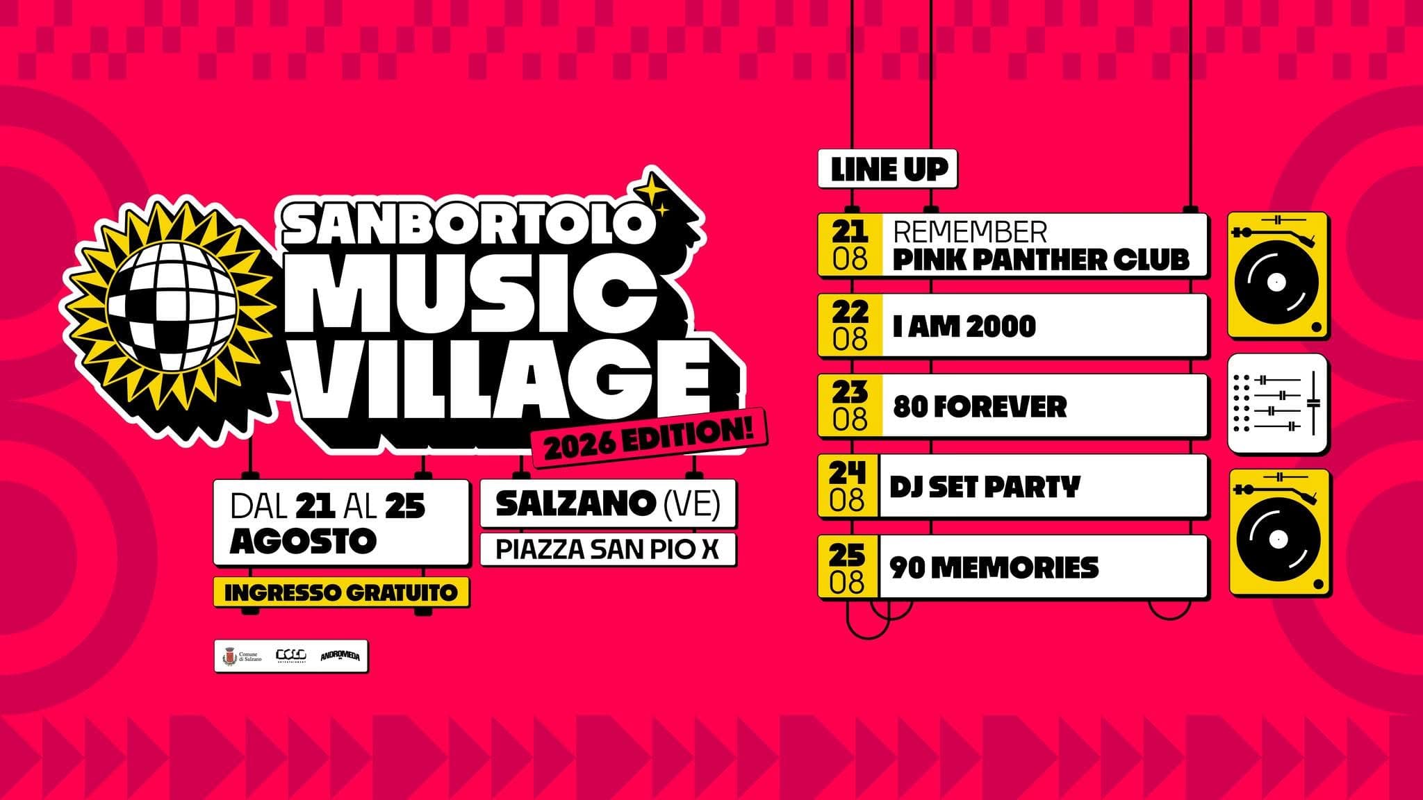 san bortolo music village 2026 salzano