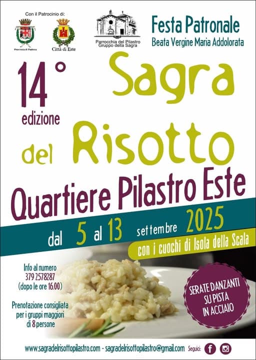sagra risotto quartiere pilastro este 2025