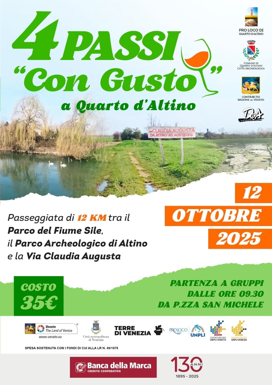 4 passi con gusto quarto altino 2025