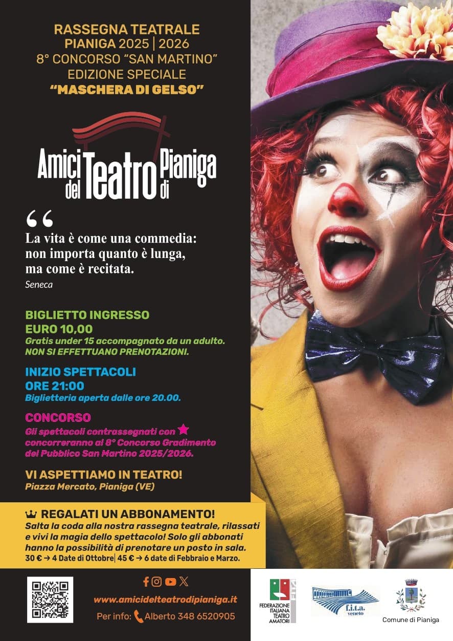 rassegna teatrale pianiga 2025-2026