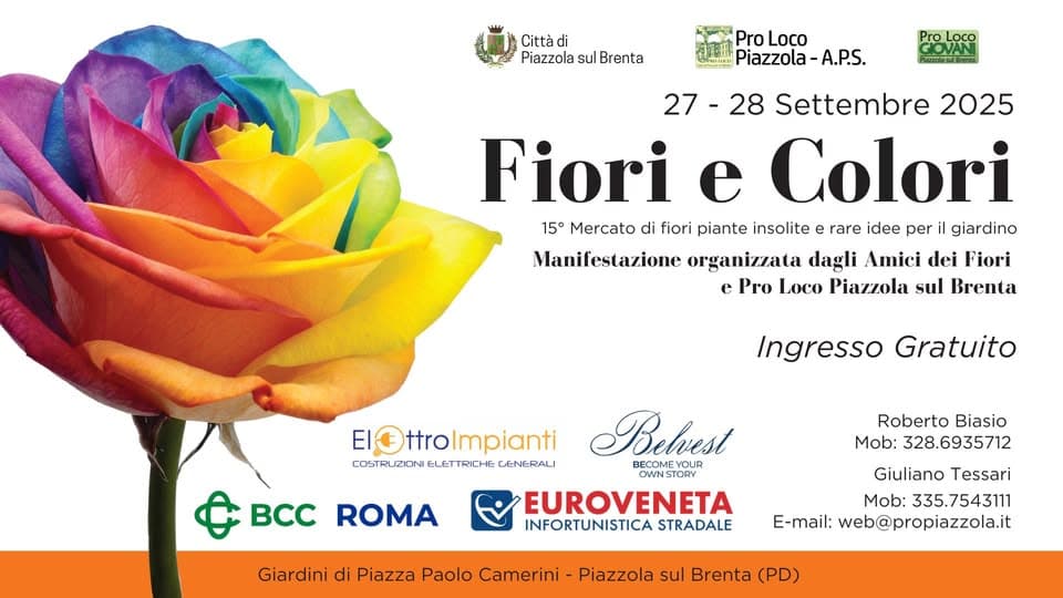Fiori colori 2025 piazzola