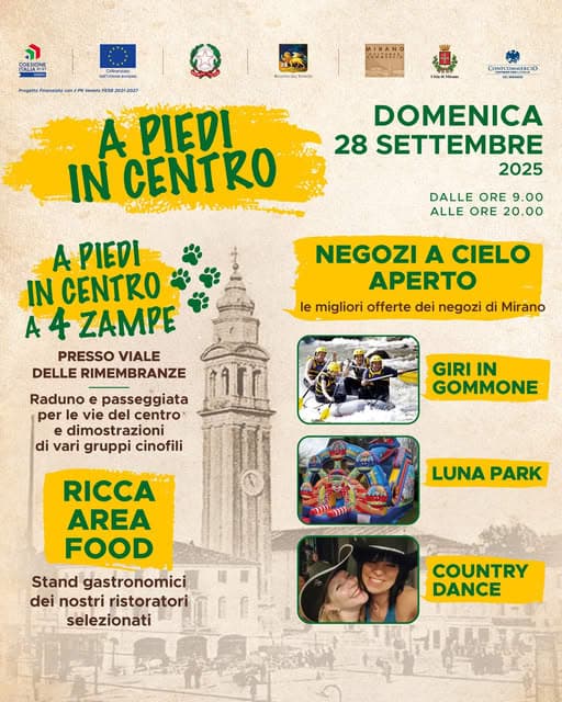 a piedi in centro mirano 2025