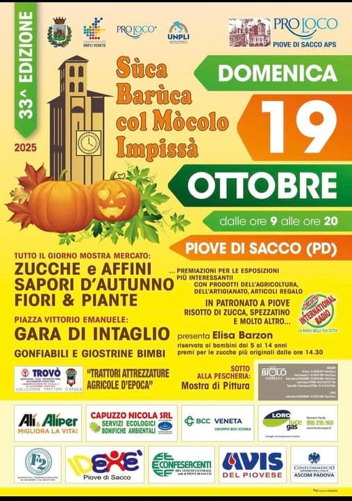 festa zucca piove sacco 2025