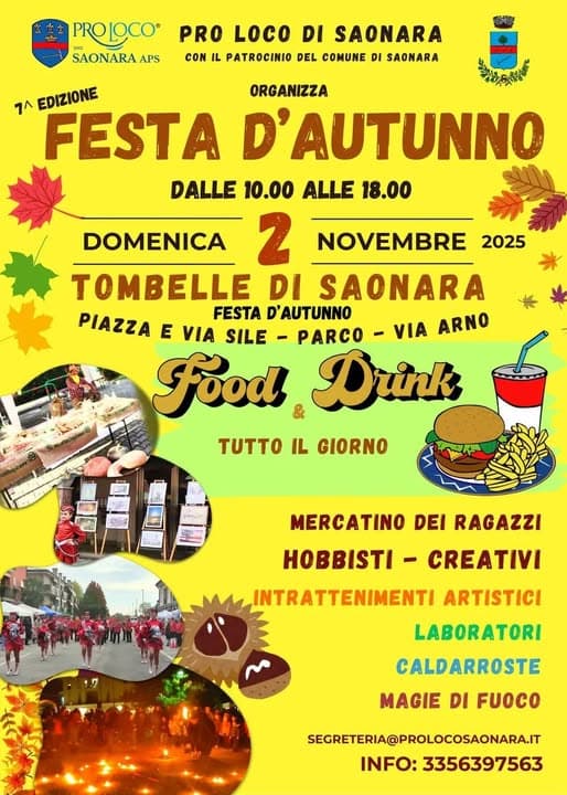 festa autunno 2025 tobelle saonara