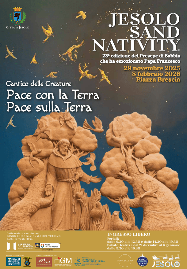 presepe sabbia jesolo 2025