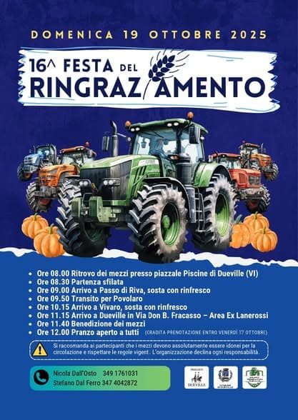 festa ringraziamento 2025 dueville