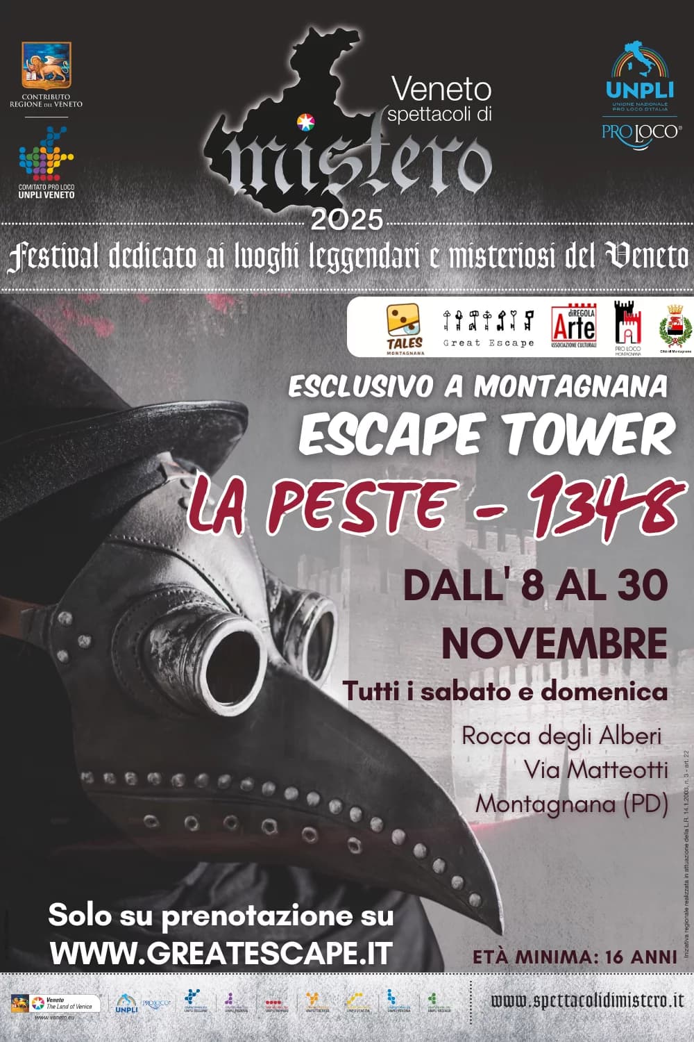 escape tower 2025 peste montagnana