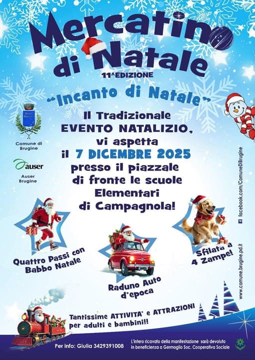 mercatino natale brugine 2025