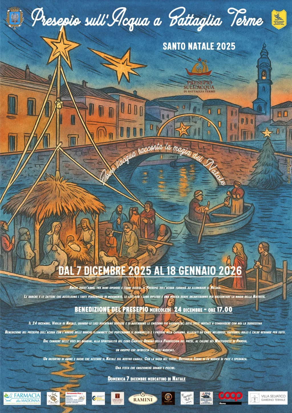presepio acqua battaglia terme 2025
