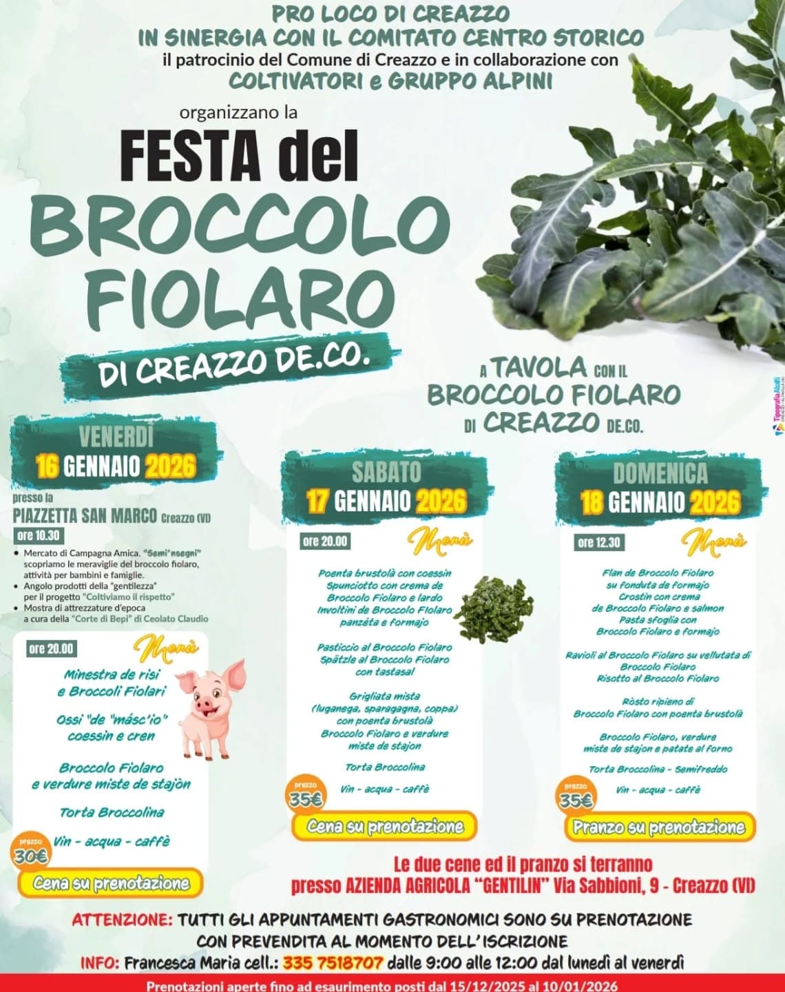 festa broccolo creazzo 2026